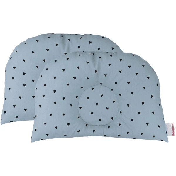 BabyDorm® Cuscino Per Passeggino BuggyDorm Paulchen Azzurro Con Cuoricini Blu 7 BabyDorm® Cuscino Per Passeggino BuggyDorm Paulchen Azzurro Con Cuoricini Blu - immagine 5