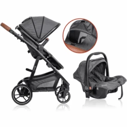 BabyGO Passeggino Simplex Air 3 In 1 Grigio Melange -Vendite Passeggino babygo passeggino simplex air 3 in 1 grigio melange a364148 2