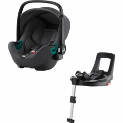 Britax Römer Seggiolino Auto Baby-Safe 3 I-Size Inclusa Base Flex 5Z, Grigio Scuro
