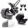 Bugaboo Passeggino Trio Cameleon 3 Plus Complete Black/Grey Melange Incl. Ovettonero -Vendite Passeggino bugaboo passeggino trio cameleon 3 plus complete black grey melange incl ovettonero a312603