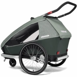 CROOZER Rimorchio Per Biciclette Kid Vaaya 2 Jungle Green, Incl. Set Jogger -Vendite Passeggino croozer rimorchio per biciclette kid vaaya 2 jungle green incl set jogger a415482 4