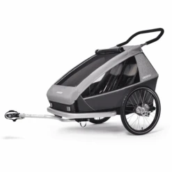 CROOZER Rimorchio Per Biciclette Per Bambini Kid Keeke 2 Con Tappetino Protettivo Per I Piedi, Grigio -Vendite Passeggino croozer rimorchio per biciclette per bambini kid keeke 2 con tappetino protettivo per i piedi grigio a417110 2