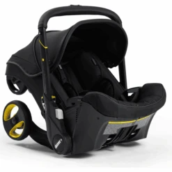Doona Seggiolino Auto Midnight Edition - Nero Con Telaio Integrato, 2 In 1