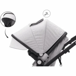 Fill Passeggino Trio Panther Elite 3 In 1, Grigio Chiaro Melange -Vendite Passeggino fill passeggino trio panther elite 3 in 1 grigio chiaro melange a291628 3