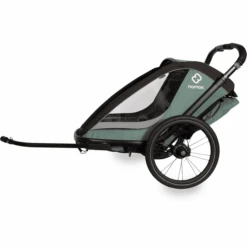 Hamax Rimorchio Per Bici Cocoon ONE Con Posizione Di Riposo Regolabile, Verde/nero -Vendite Passeggino hamax rimorchio per bici cocoon one con posizione di riposo regolabile verde nero a415136 2