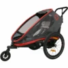 Hamax Rimorchio Per Bici Outback One Con Regolazione Dello Schienale Rosso/grigio/nero