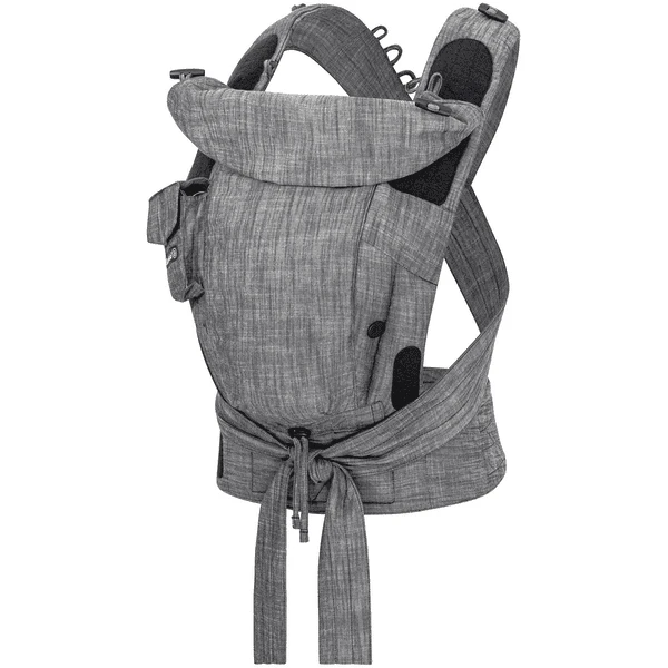 Hoppediz Marsupio Bondolino Plus Popeline One Size Denim Nero 4 Hoppediz Marsupio Bondolino Plus Popeline One Size Denim Nero - immagine 2