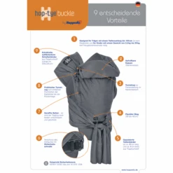 Hoppediz Marsupio Hop-Tye Buckle Creta -Vendite Passeggino hoppediz marsupio hop tye buckle creta a306899 4