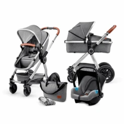 Kinderkraft Passeggino Trio 3 In 1 Veo Grey