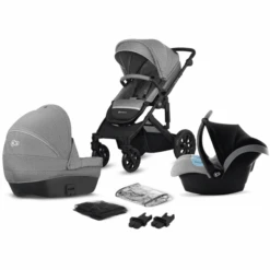 Kinderkraft Passeggino Trio Prime Lite 3 In 1 Grey