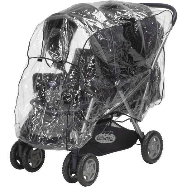 Playshoes Parapioggia Per Passeggino Fratellare, Universale/trasparente 4 Playshoes Parapioggia Per Passeggino Fratellare, Universale/trasparente - immagine 2