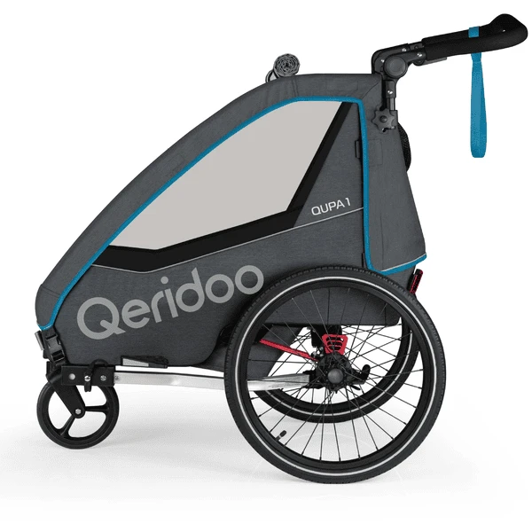 Qeridoo® Rimorchio Per Bici QUPA 1 Blu 7 Qeridoo® Rimorchio Per Bici QUPA 1 Blu - immagine 5