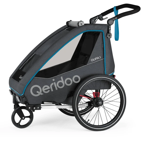Qeridoo® Rimorchio Per Bici QUPA 1 Blu 3 Qeridoo® Rimorchio Per Bici QUPA 1 Blu