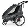 Qeridoo® Rimorchio Per Bici QUPA 1 Grigio