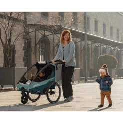 Qeridoo® Rimorchio Per Bicicletta Sportrex2 Limited Edition Mineral Blue -Vendite Passeggino qeridoo rimorchio per bicicletta sportrex2 limited edition mineral blue a337815 3