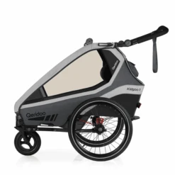 Qeridoo® Rimorchio Per Biciclette Kidgoo1 Steel Grey -Vendite Passeggino qeridoo rimorchio per biciclette kidgoo1 steel grey a337806 3