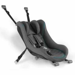 Qeridoo® Seggiolino Per Bambini Per Rimorchio Biciclette, Grigio Scuro