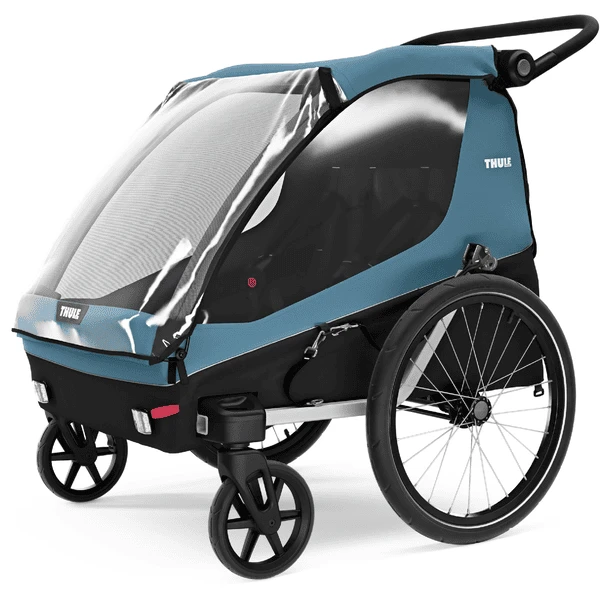 THULE Rimorchio Per Bicicletta Courier Aegean Blue 4 THULE Rimorchio Per Bicicletta Courier Aegean Blue - immagine 2